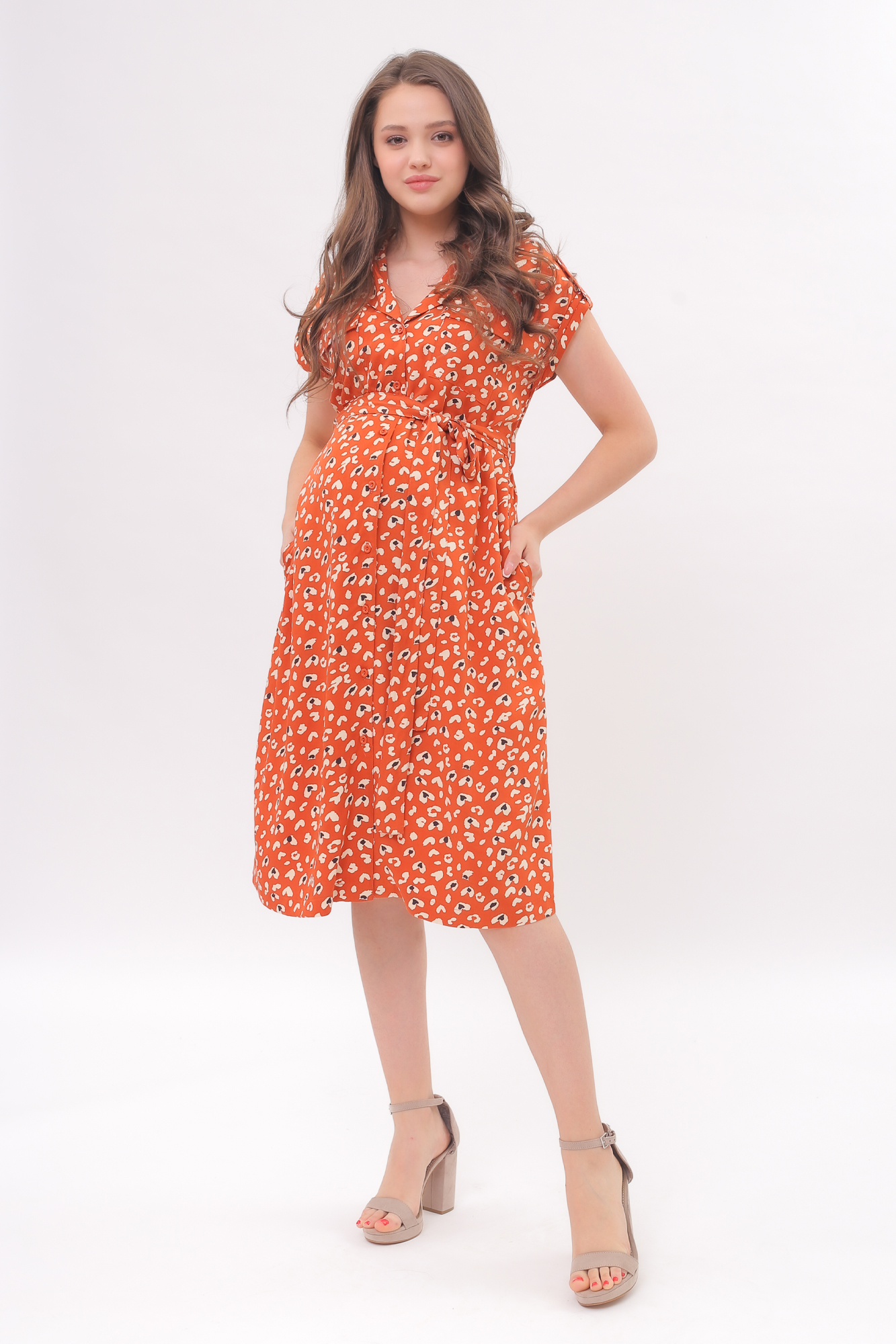 

Платье для беременных женское Mama's fantasy 08-22221MF красное 44 RU, 08-22221MF