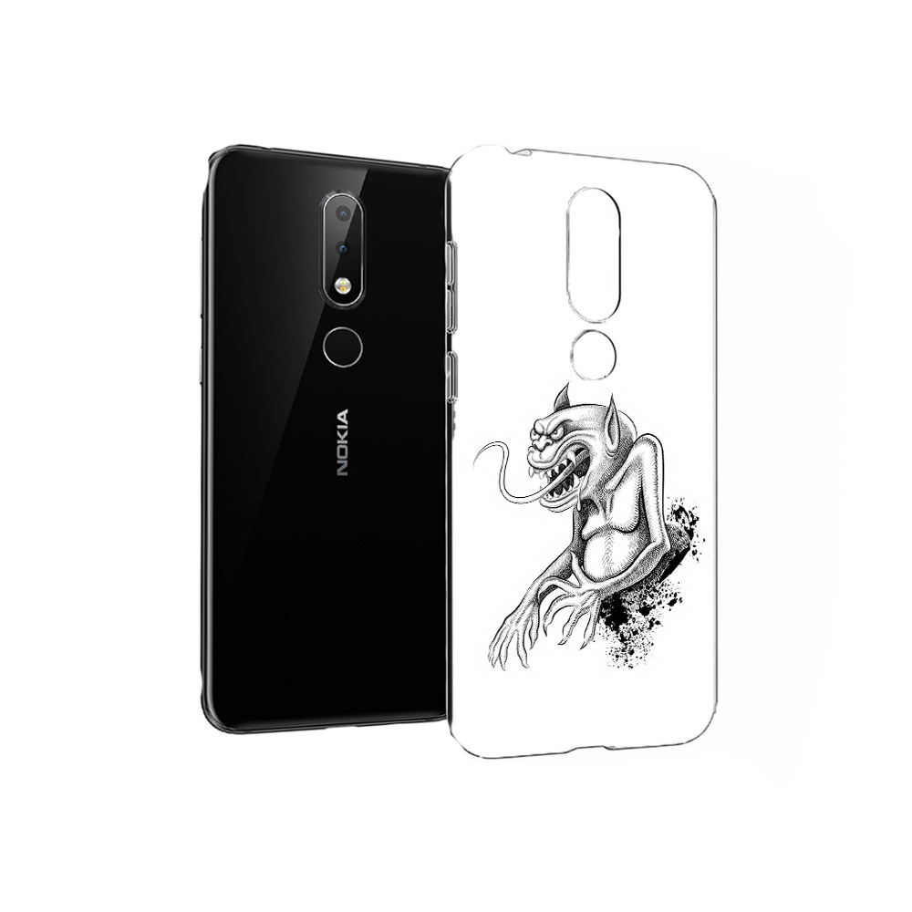 

Чехол MyPads Tocco для Nokia X6 чорт (PT115295.99.692), Прозрачный, Tocco