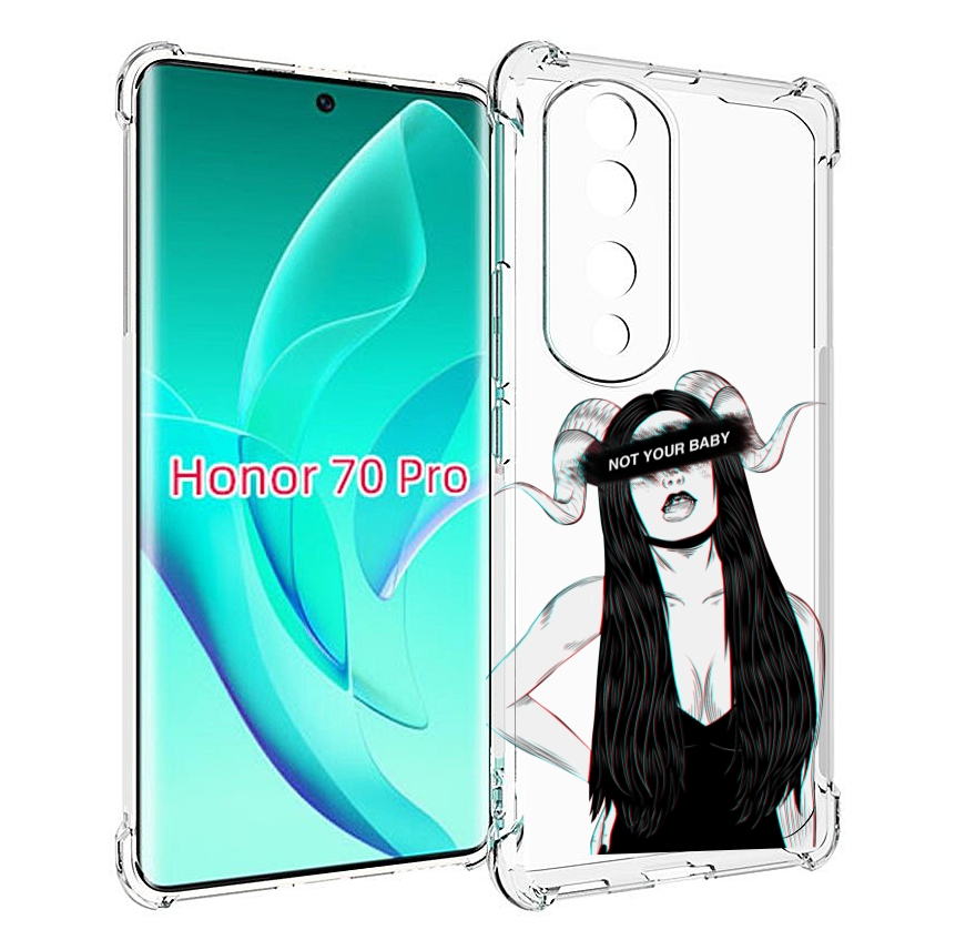 

Чехол MyPads not-your для Honor 70 Pro / 70 Pro Plus, Прозрачный, Tocco