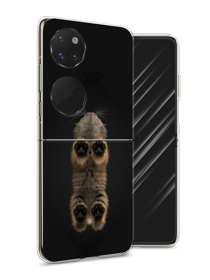 

Чехол Awog на Huawei P50 pocket "Кошачьи лапки", Черный, 6107450-1