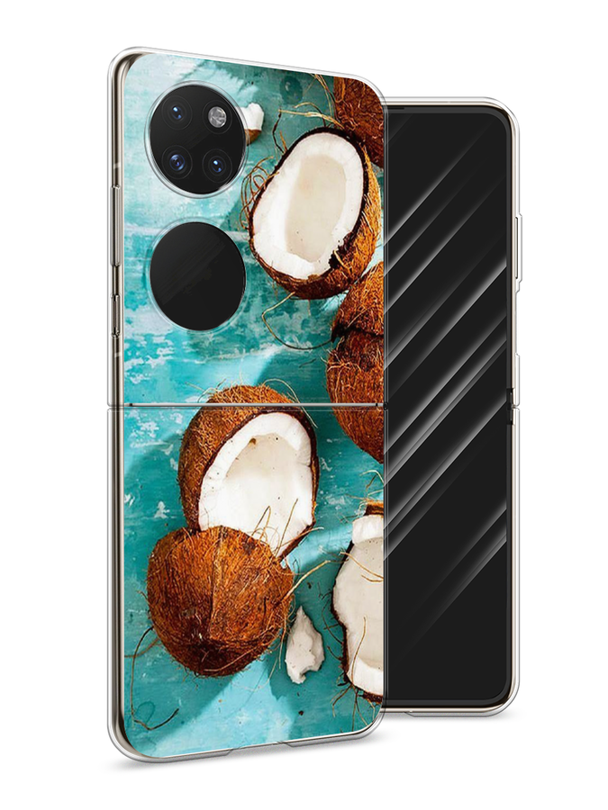 

Чехол Awog на Huawei P50 pocket "Разбитые кокосы", Коричневый, 6107450-10