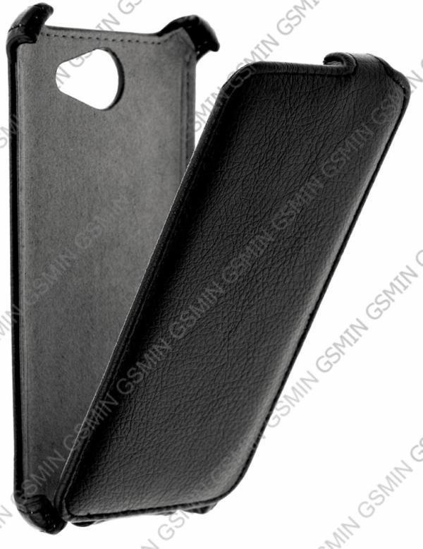 

Кожаный чехол для HTC Desire 516 Dual Sim Gecko Case (Черный)