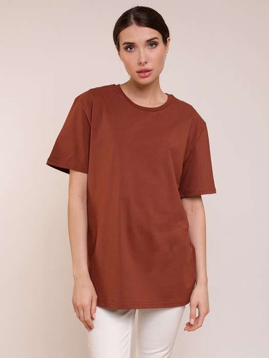 

Футболка женская Uzcotton Premium коричневая XXL, Коричневый, 1-UZ-W-F-M