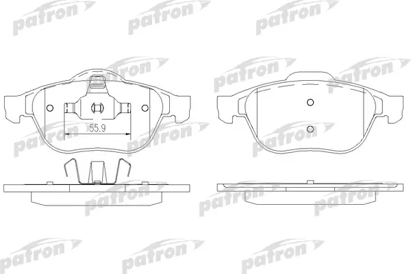 

Тормозные колодки PATRON дисковые PBP1541