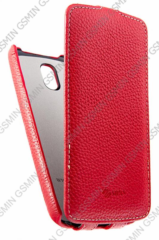 

Кожаный чехол для HTC Desire 500 Dual Sim Sipo Premium Leather Case - V-Series (Красный)
