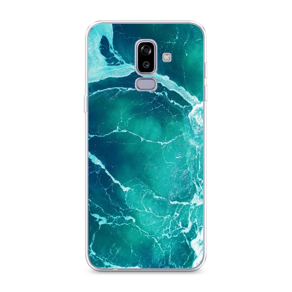 

Чехол Awog на Samsung Galaxy J8 "Изумрудный океан", Голубой;синий, 26550-4