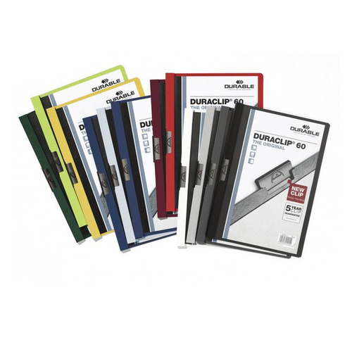 

Упаковка папок с клипом Durable Duraclip Original 220957 A4 160 л. темносерый
