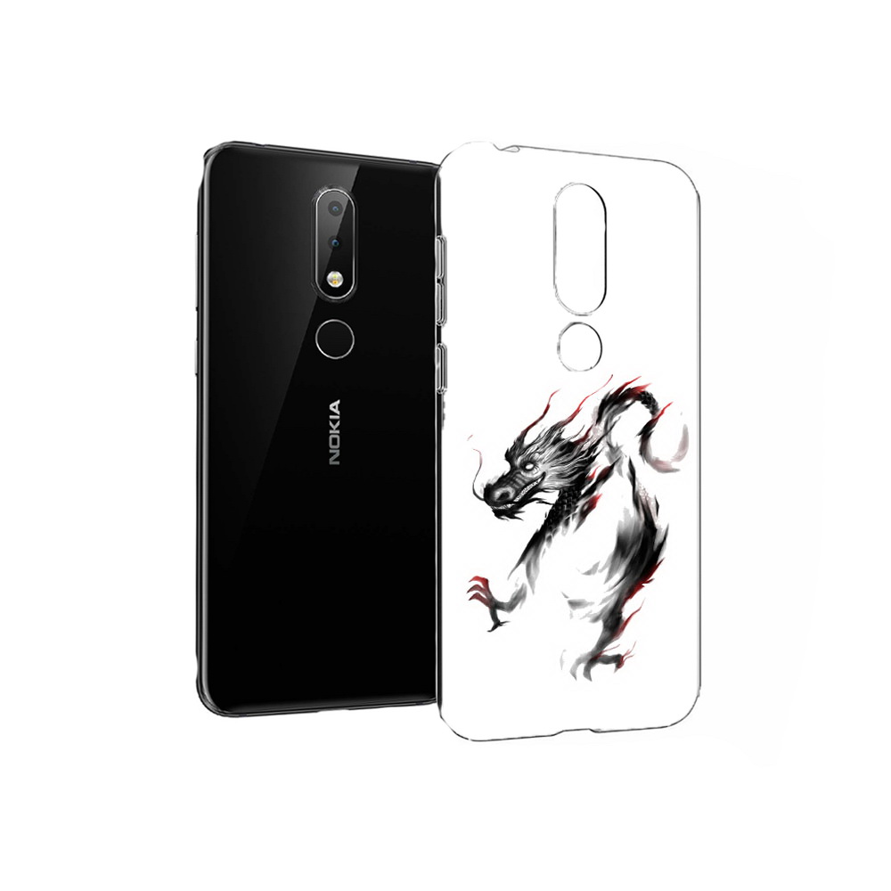 

Чехол MyPads Tocco для Nokia X6 черный дракон (PT115295.99.690), Прозрачный, Tocco