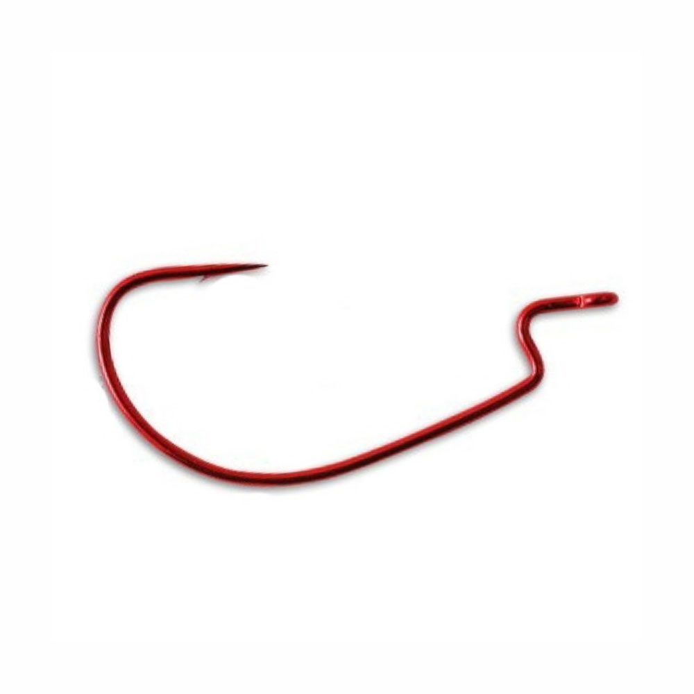 Офсетные крючки Vanfook Worm-55R #4/0 red