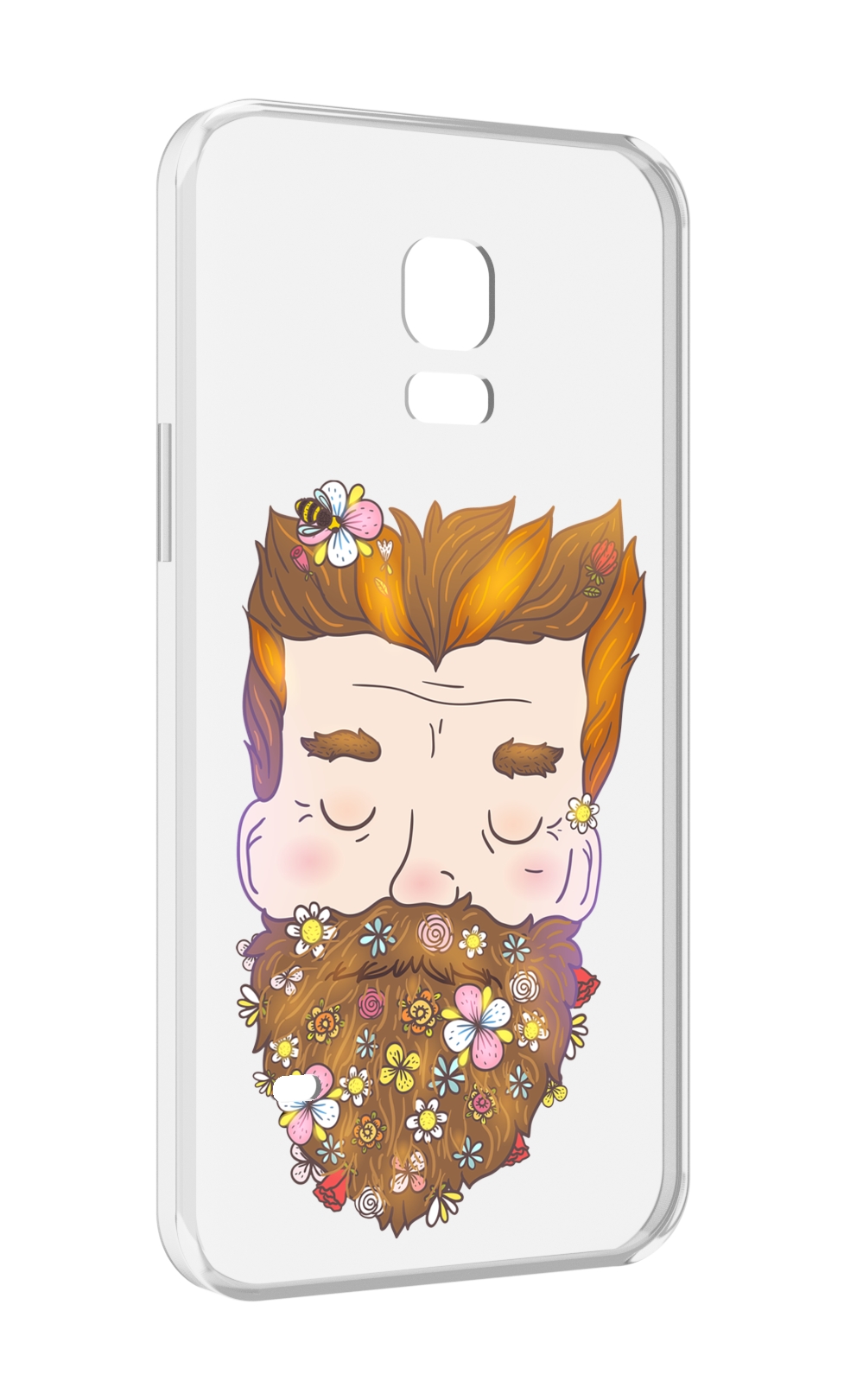 

Чехол MyPads мужчина с цветами в бороде для Samsung Galaxy S5 mini, Прозрачный, Tocco