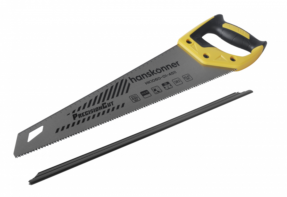 

Ножовка по дереву 450мм HANSKONNER HK1060-01-4511 (11-12TPI, 3D) (HANSKONNER)