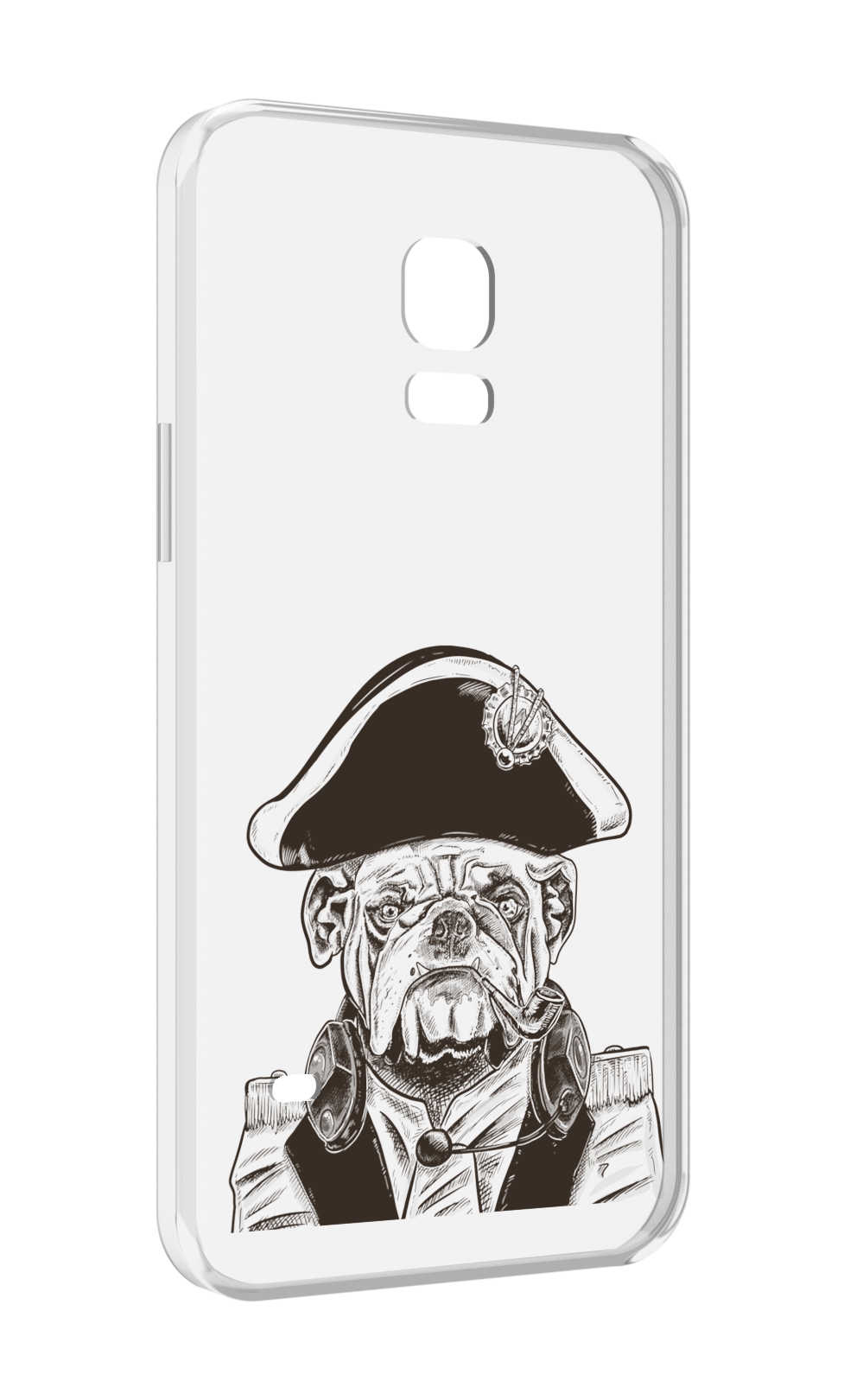 

Чехол MyPads мопс генерал для Samsung Galaxy S5 mini, Прозрачный, Tocco
