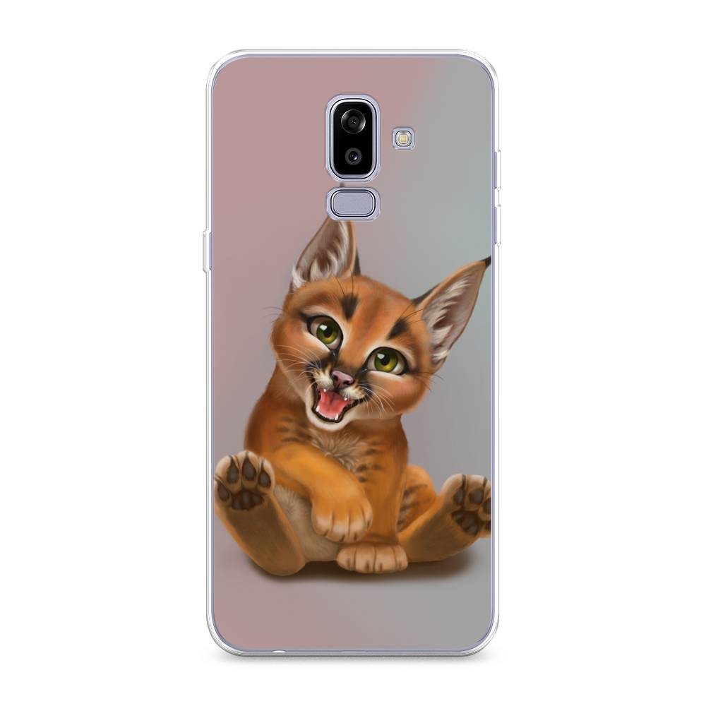 

Чехол Awog на Samsung Galaxy J8 "Малыш рыси", Оранжевый;серый, 26550-1