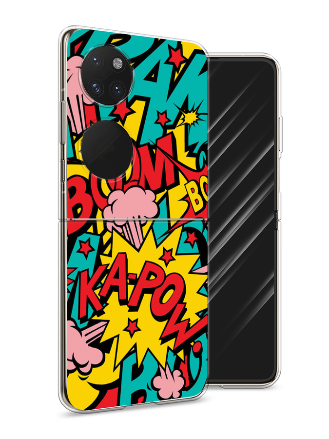 

Чехол Awog на Huawei P50 pocket "Постер pop art", Голубой;желтый;красный, 6107450-9