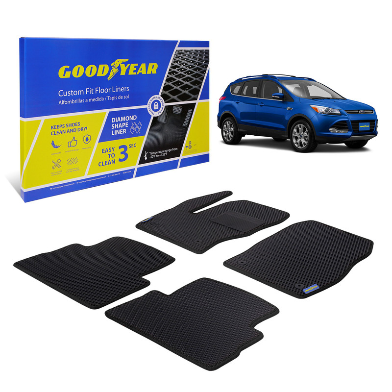 фото Ковры салона goodyear ford kuga 2011-2019 г.в. 4 шт., черный