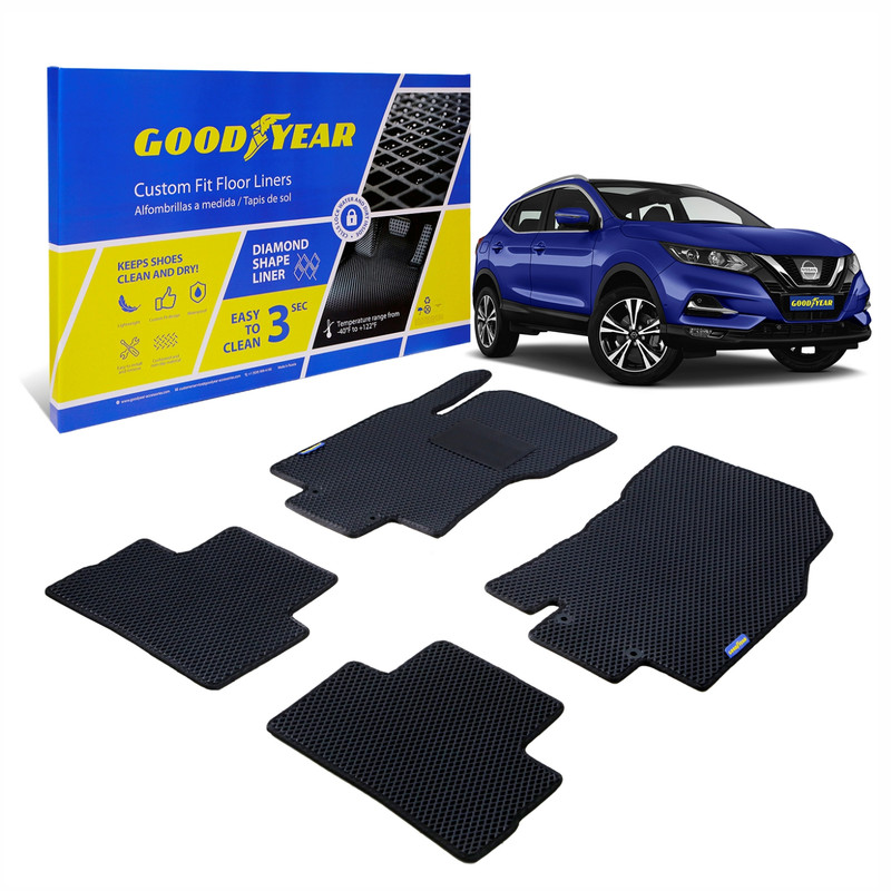 

Ковры салона Goodyea Nissan Qashqai II 2017-2021 г.в., 4 шт., черный