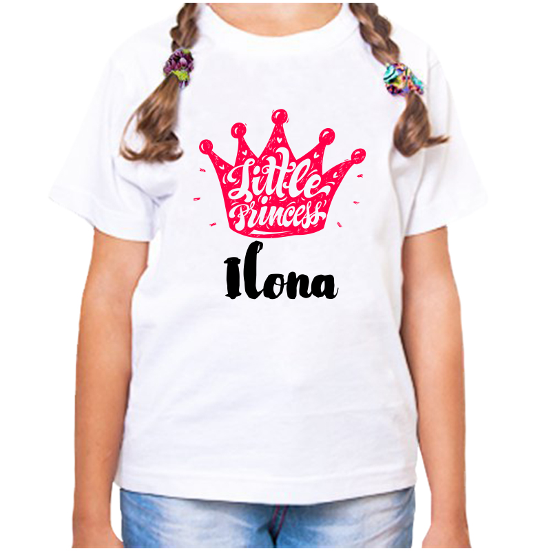 

Футболка девочке белая 24 р-р little princess илона, Белый, fdd_little_princess_Ilona