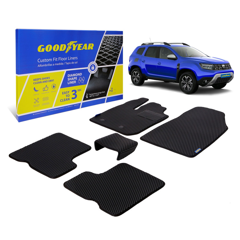 

Ковры салона Goodyear Renault Duster II 2020-2021 г.в. 5 шт., черный