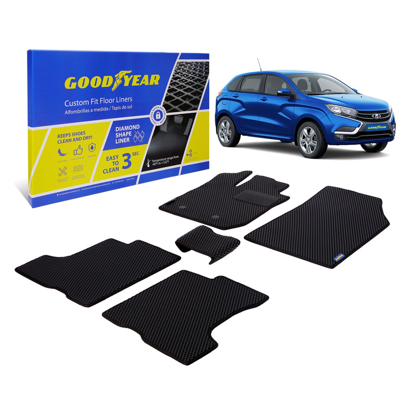 

Ковры салона Goodyear Lada Xray 2015-2021 г.в. 5 шт., черный