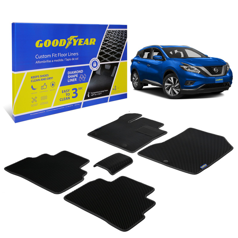 фото Ковры салона goodyear nissan murano 2014-2021 г.в. 5 шт., черный