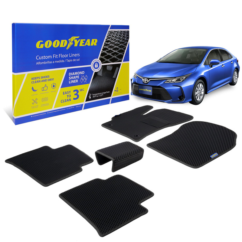 фото Ковры салона goodyear toyota corolla xii (e210) 2020-2021 г.в. 5 шт., черный