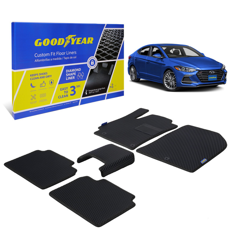 

Ковры салона Goodyear Hyundai Elantra VI 2015-2020 г.в. 5 шт., черный