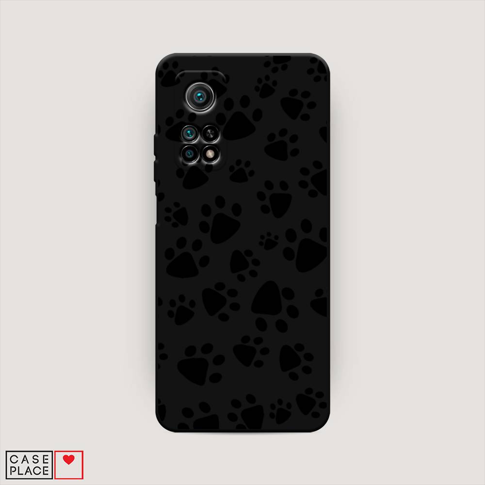 

Чехол Awog на Xiaomi Mi 10T/Mi 10T Pro "Лапки черные", Разноцветный, 39352-1