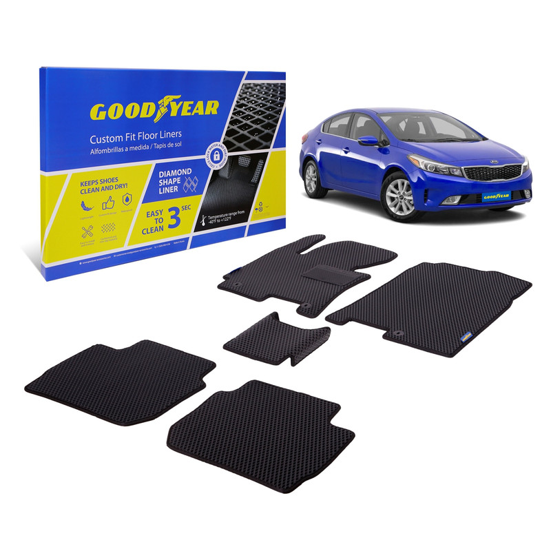 фото Ковры салона goodyear kia cerato iii 2013-2020 г.в. 5 шт., черный