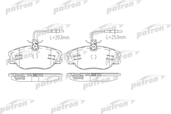 

Тормозные колодки PATRON дисковые PBP1000