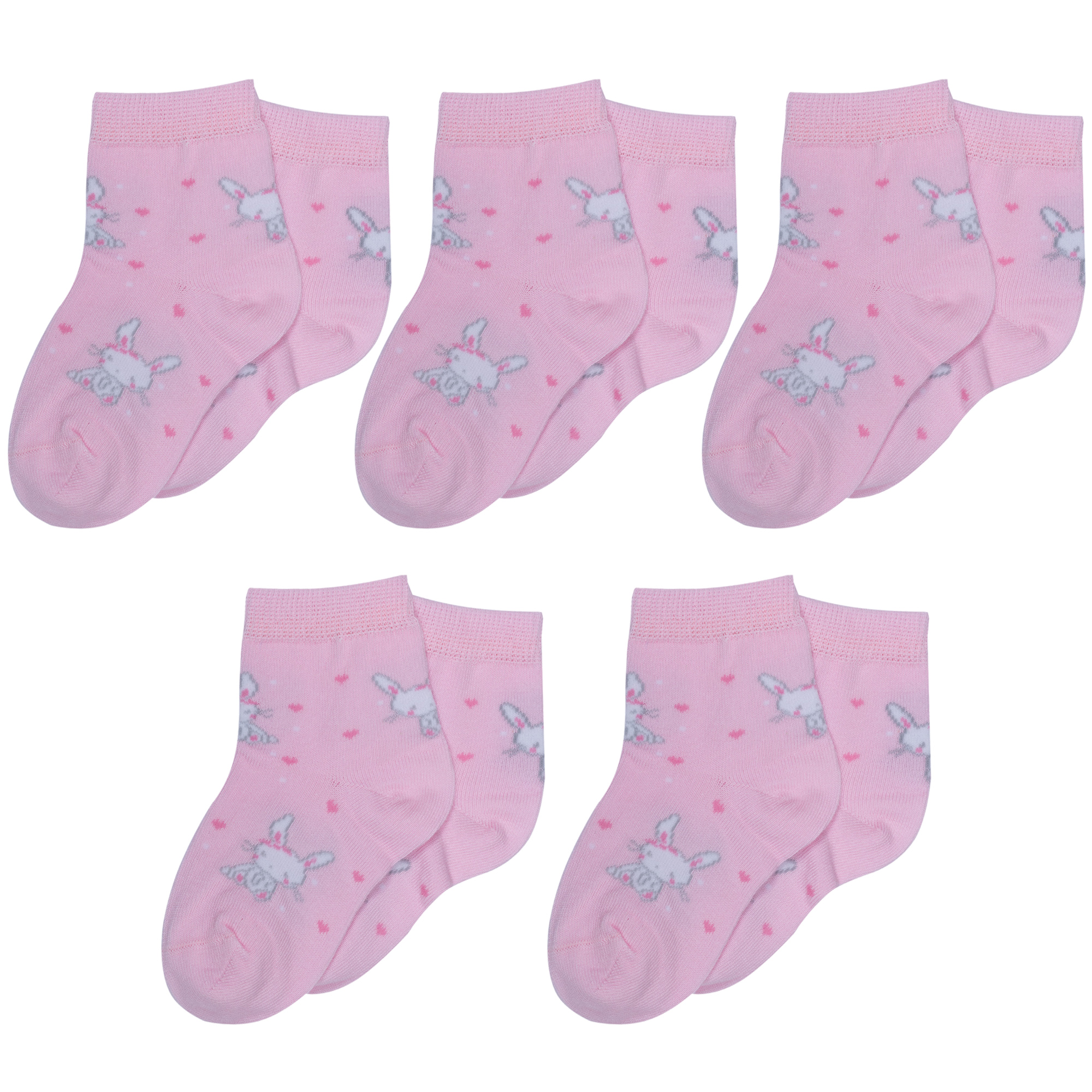 

Носки для девочек Rusocks 5-Д-31359 розовый; белый 20-22, 5-Д-31359