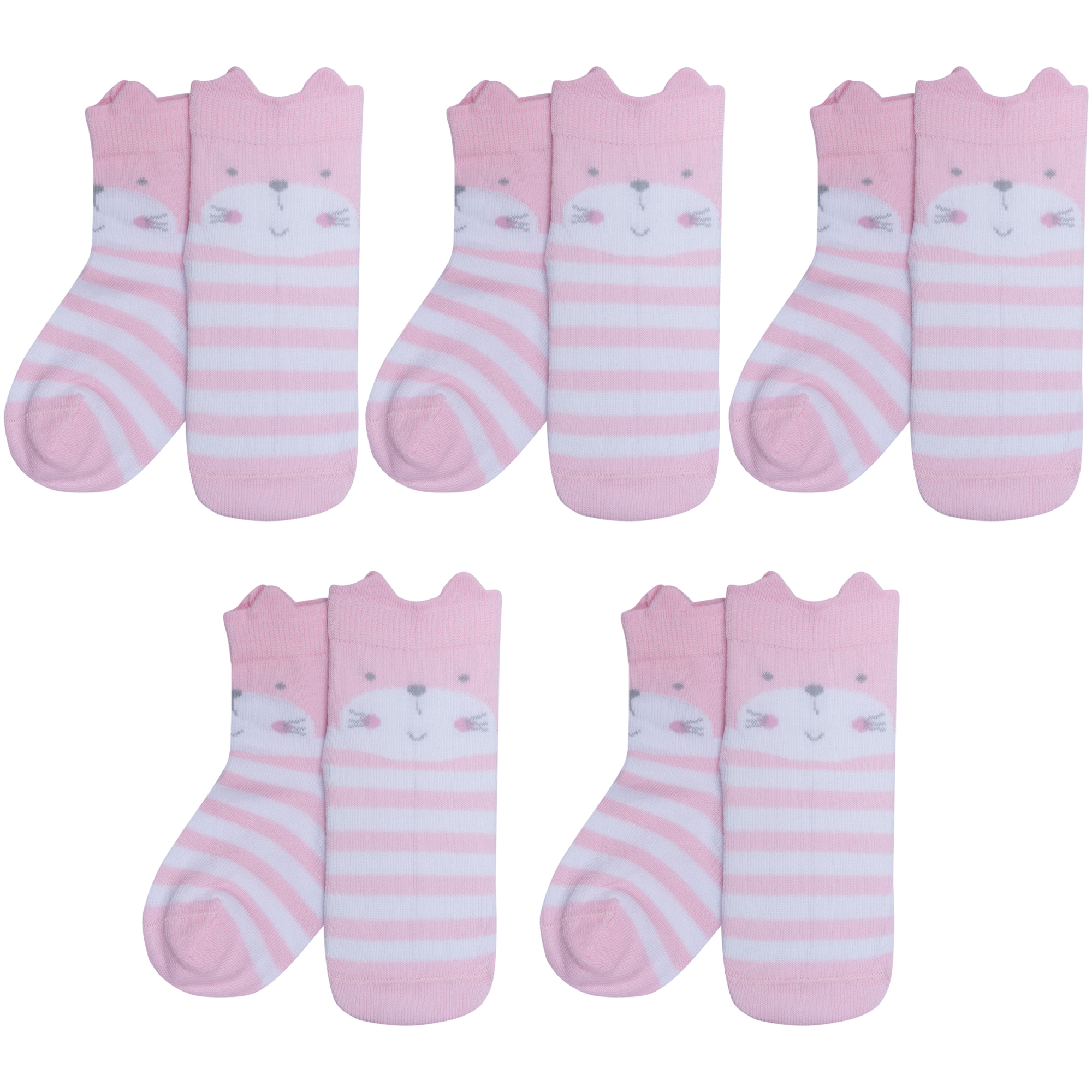 

Носки для девочек Rusocks 5-Д-3135912-14 розовый; белый 20-22, 5-Д-31359