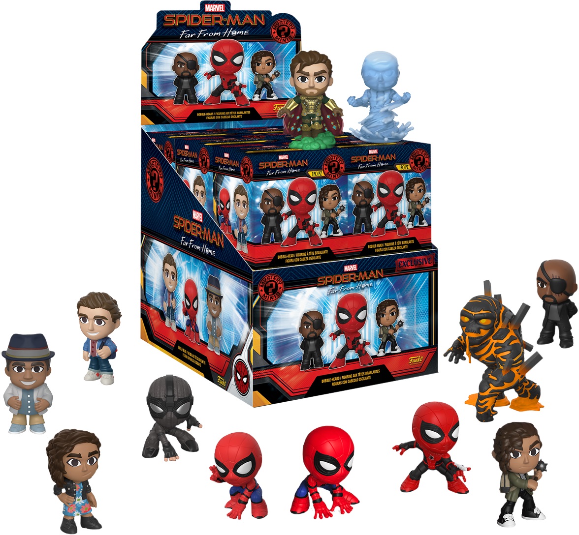 фото Фигурка funko mystery minis: marvel: spider-man: far from home: 12pc pdq (exc2) 39353