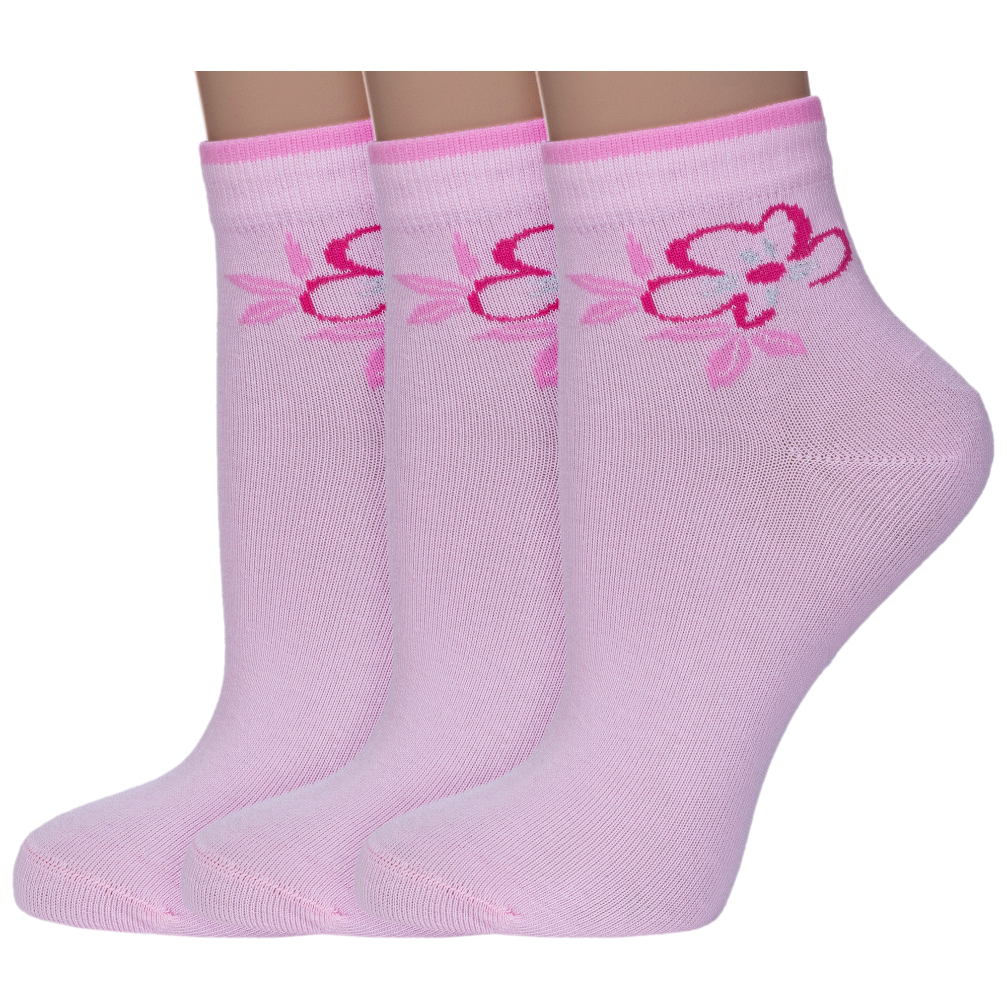 

Комплект носков женских Rusocks 3-Ж-1350-01 розовых 23-25, Розовый, 3-Ж-1350-01