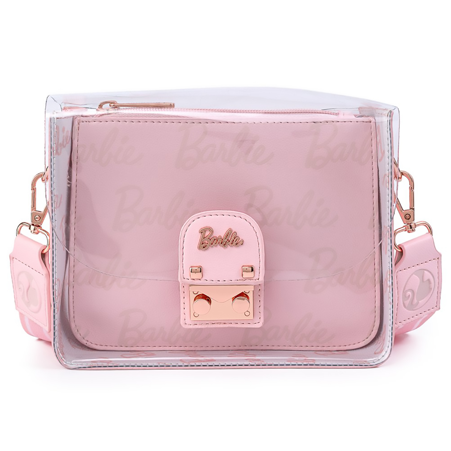 Сумка Funko LF: Barbie Rose Gold Metal Lock Clear Crossbody Bag MTTB0001