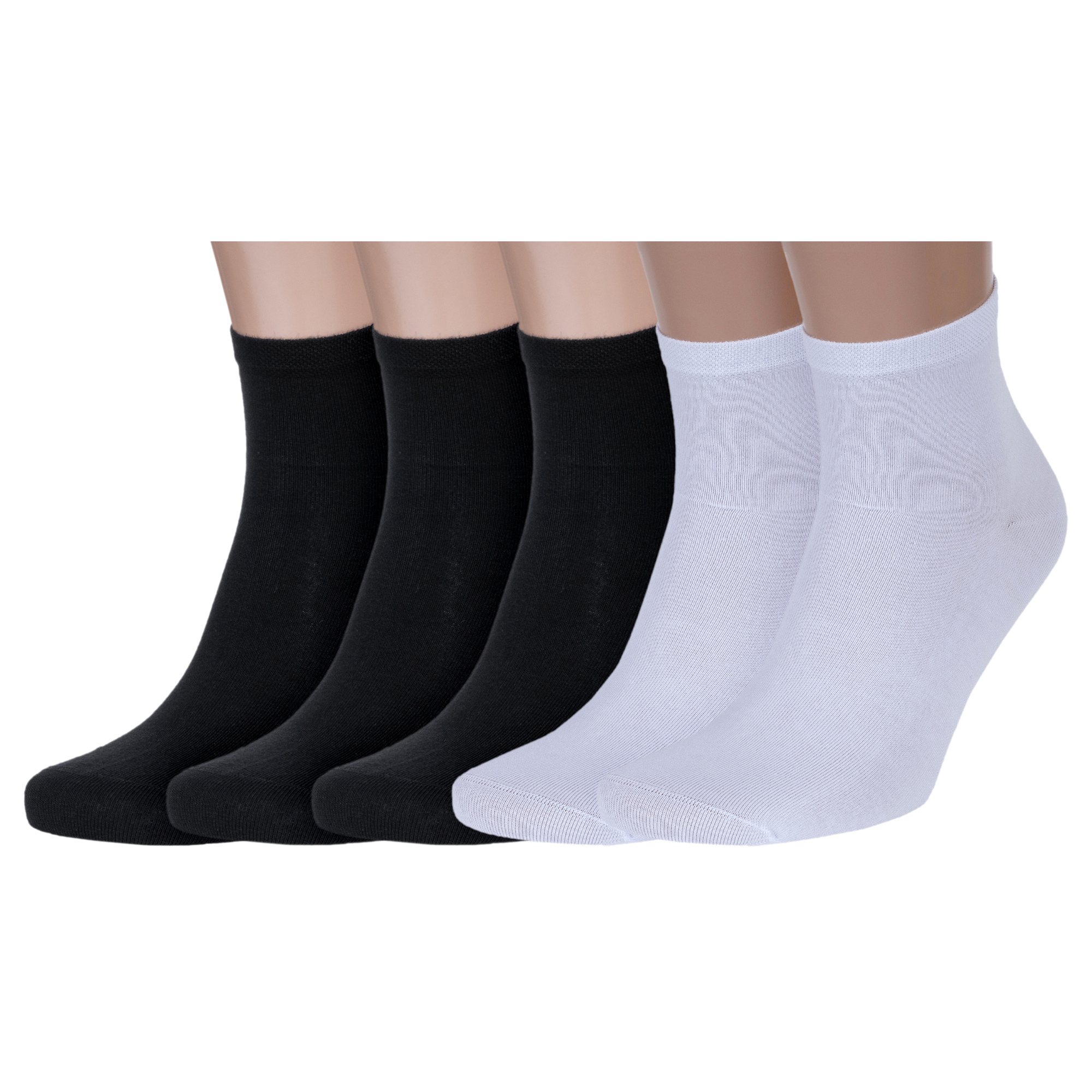 

Комплект носков мужских Rusocks 5-М-238 черных; белых 27-29, 5-М-238