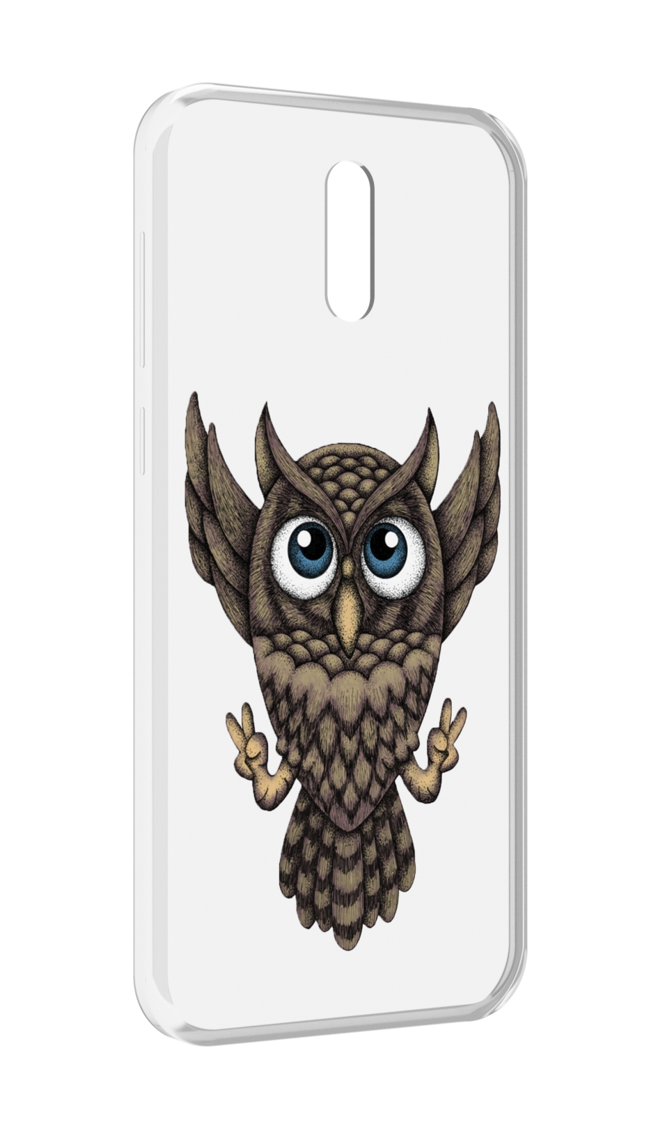 

Чехол MyPads Сова для Alcatel 3L (2019), Прозрачный, Tocco