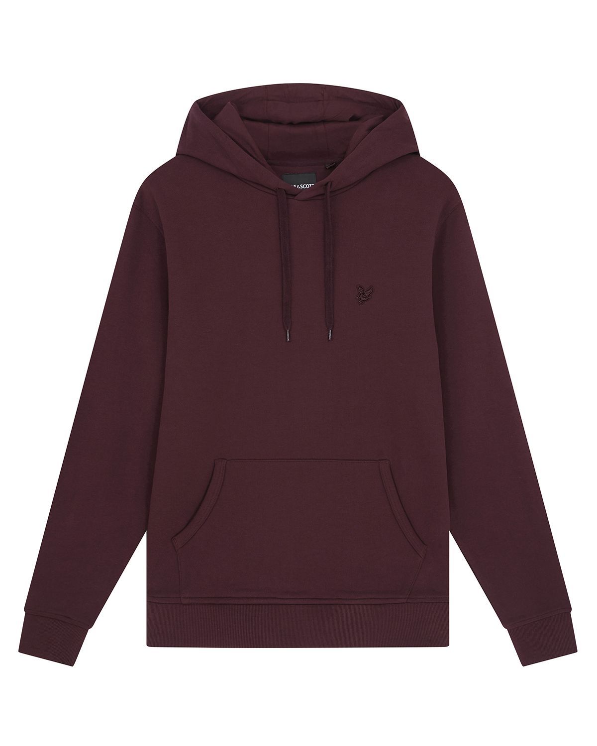 Худи мужское Lyle&Scott Tonal Eagle Pullover Hoodie бордовое S