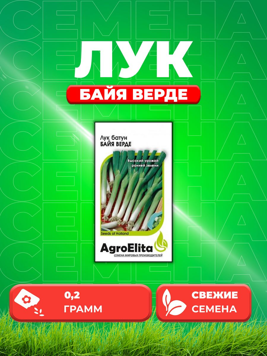 Семена Лук батун Байя Верде, 0,2г, AgroElita, Seminis