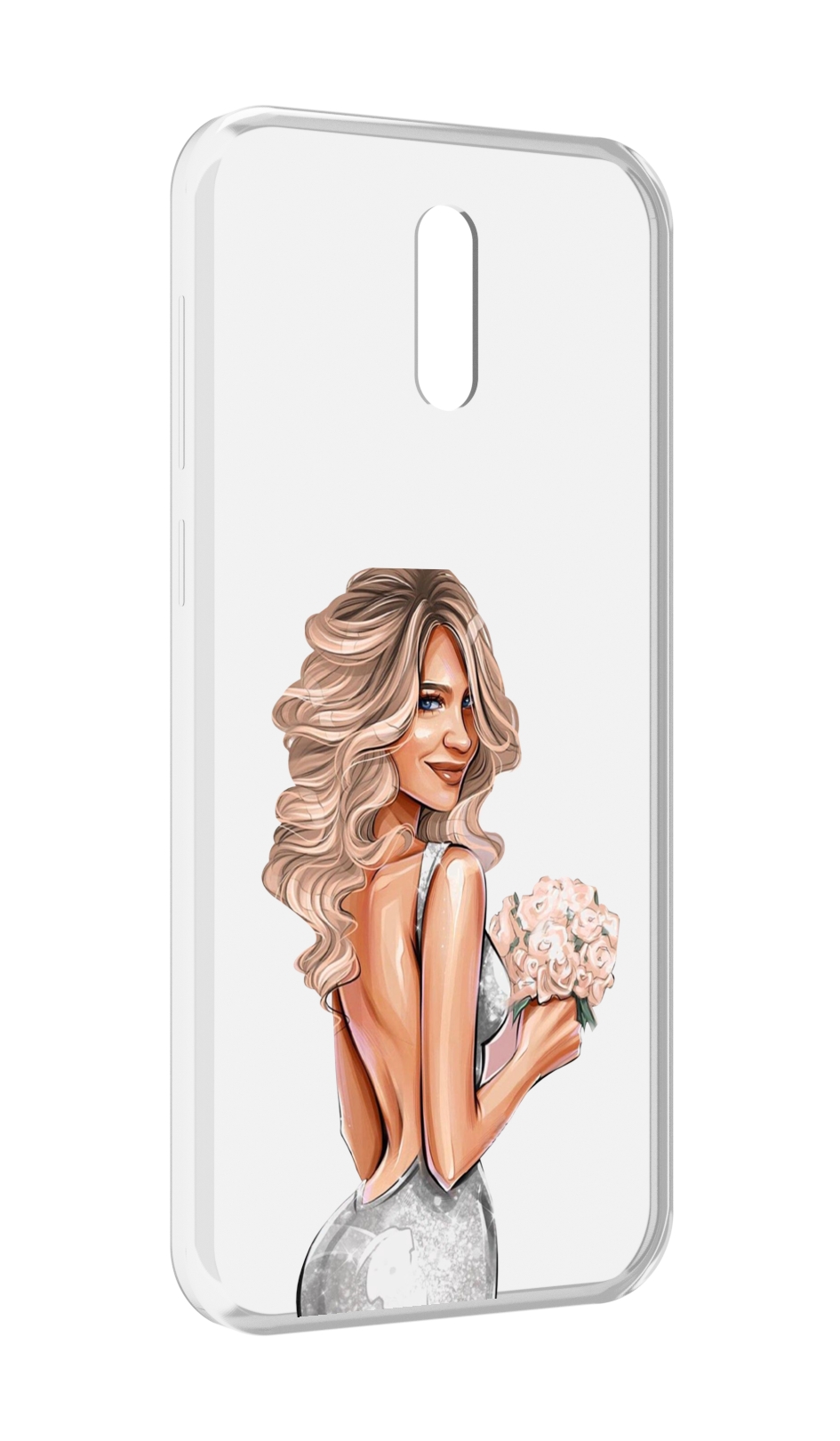 

Чехол MyPads Роскошное-платье женский для Alcatel 3L (2019), Прозрачный, Tocco