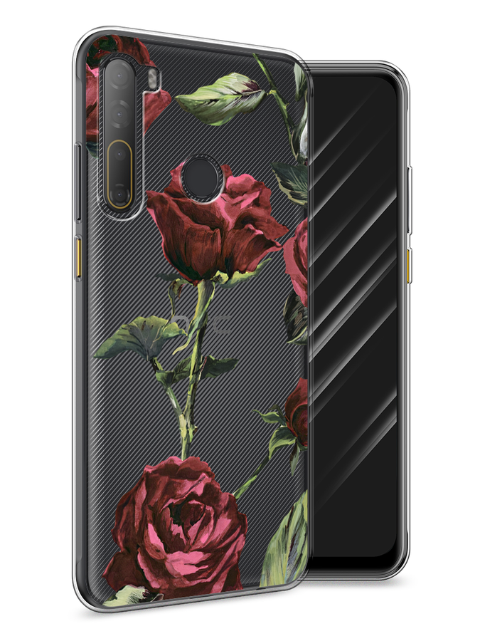

Чехол Awog на HTC Desire 20 Pro / Эйчтиси Дизайр 20 Pro "Бордовые розы фон", Разноцветный, 102750-8