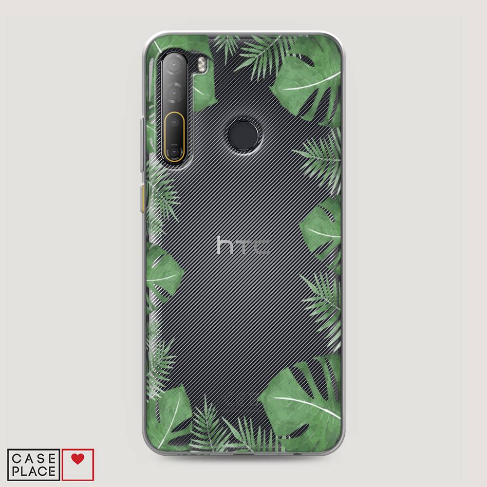 

Чехол Awog на HTC Desire 20 Pro / Эйчтиси Дизайр 20 Pro "Листья папоротника рамка", Разноцветный, 102750-8