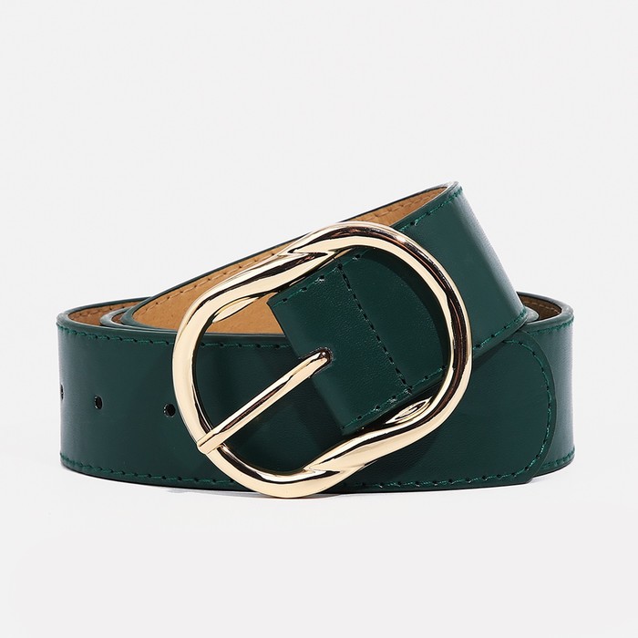Ремень женский 9720672 зеленый, 110х4 см