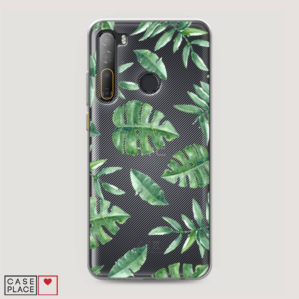 

Чехол Awog на HTC Desire 20 Pro / Эйчтиси Дизайр 20 Pro "Нарисованные пальмовые листья", Разноцветный, 102750-4