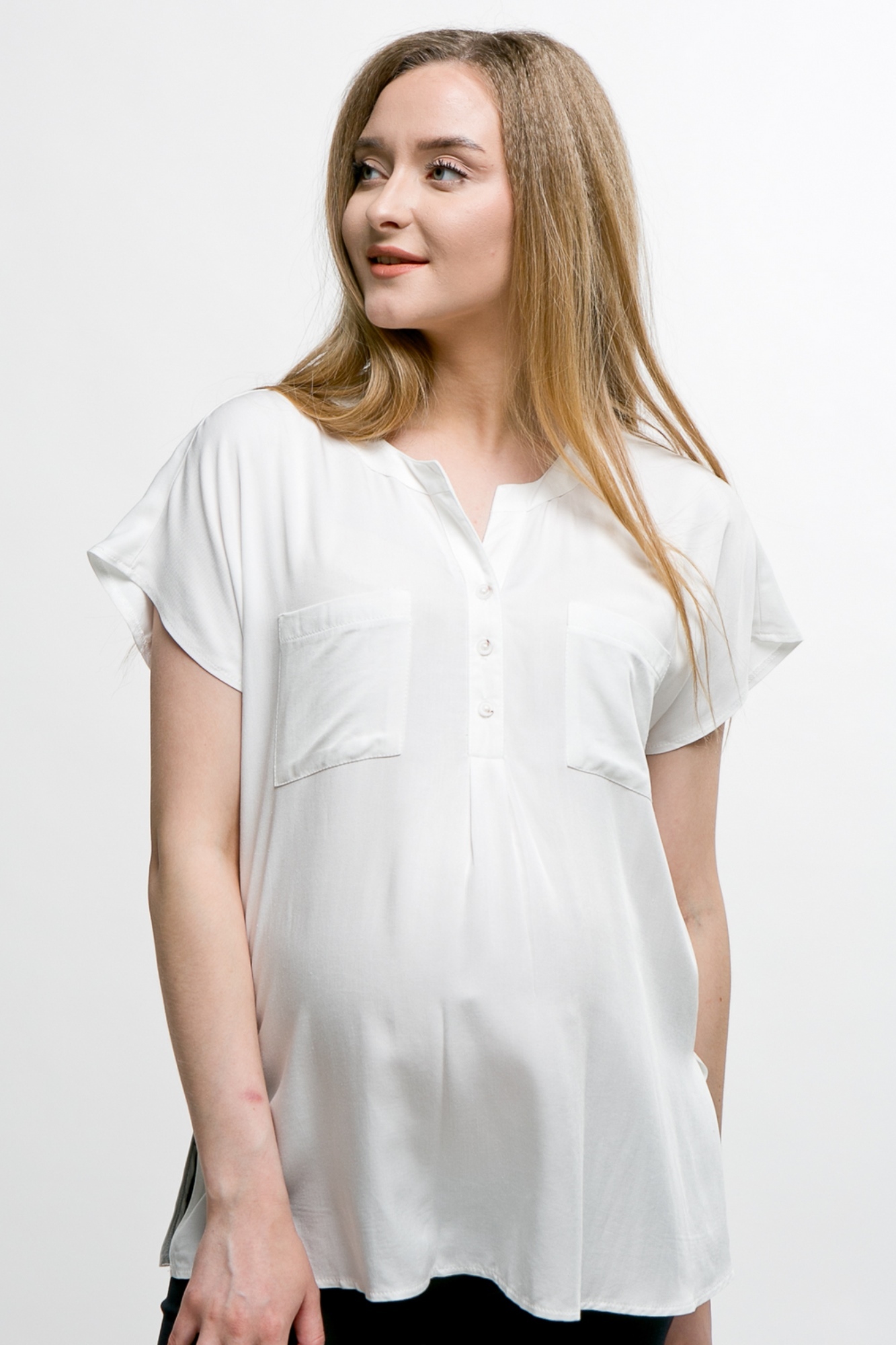 Блуза для беременных женская Mama's fantasy MF9031 белая 48 RU
