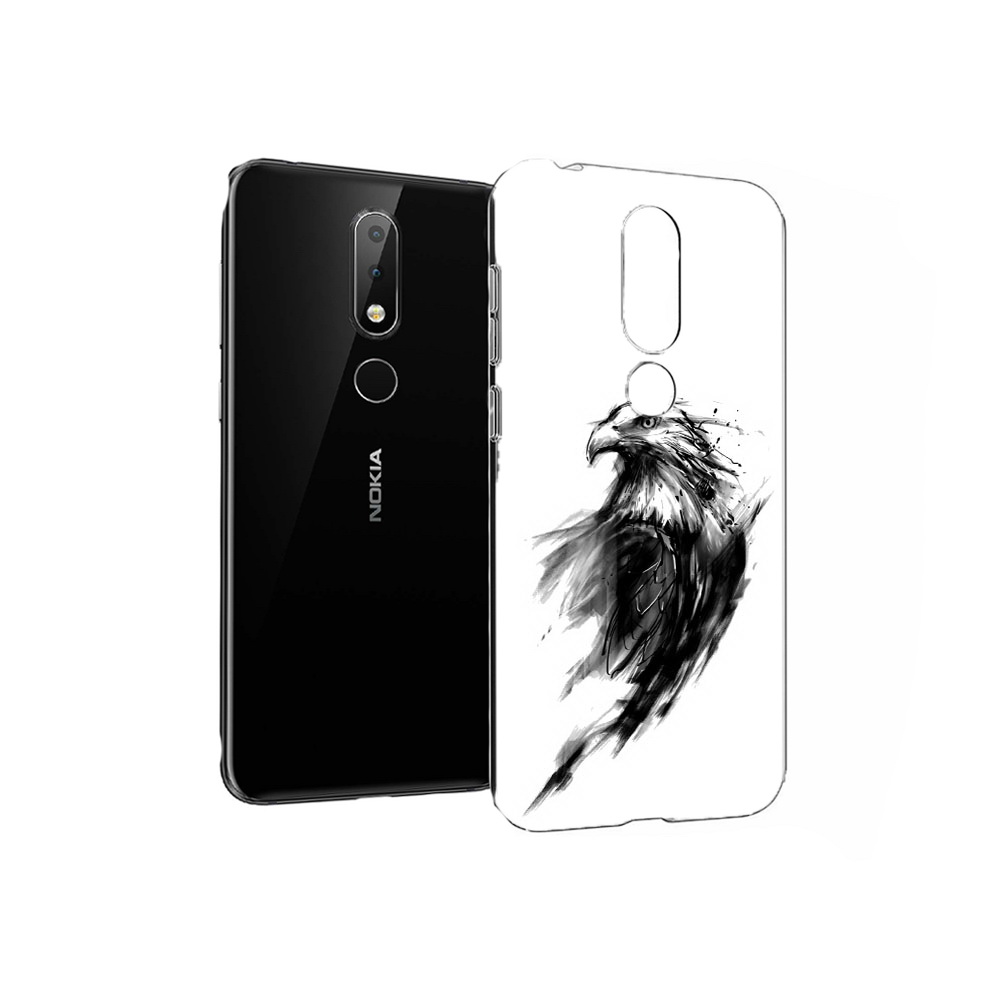 

Чехол MyPads Tocco для Nokia X6 чб птица (PT115295.99.670), Прозрачный, Tocco