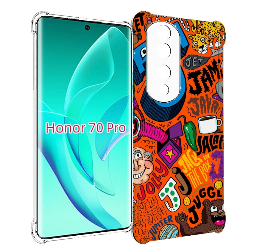 

Чехол MyPads funky-decor для Honor 70 Pro / 70 Pro Plus, Прозрачный, Tocco