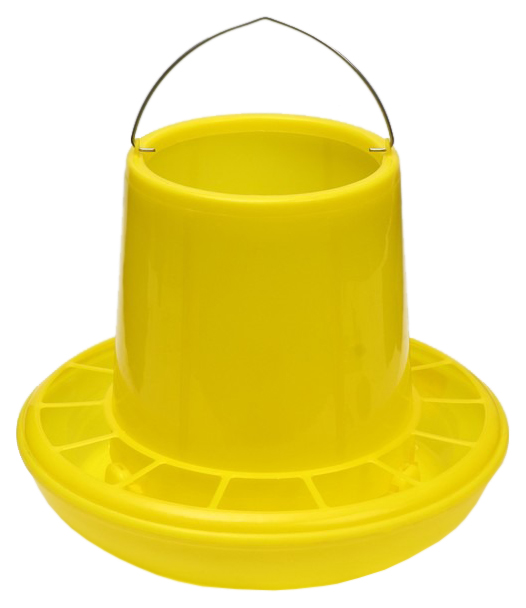 Кормушка Greengo для домашней птицы, 10 кг, пластиковая желтая