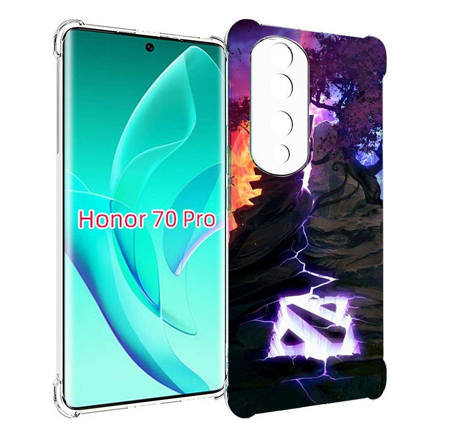 

Чехол MyPads dota 2 логотип для Honor 70 Pro / 70 Pro Plus, Прозрачный, Tocco