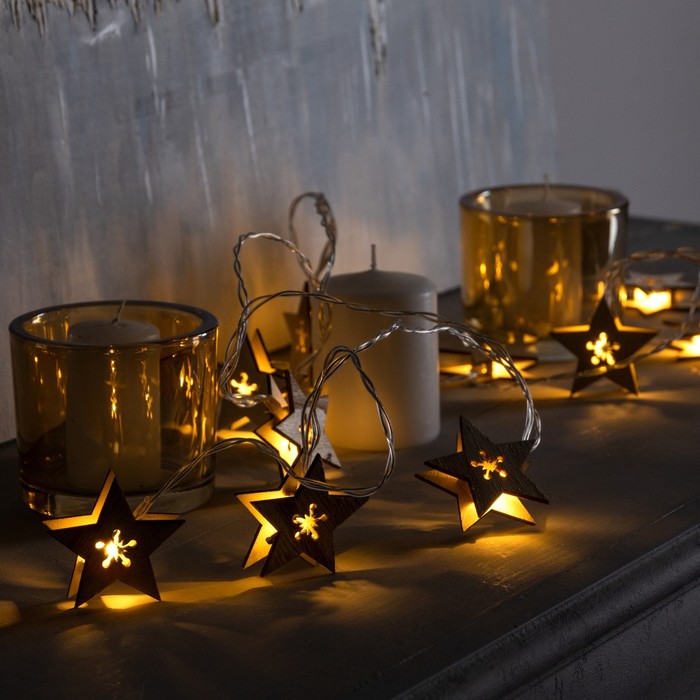 

Световая гирлянда новогодняя Luazon lighting 9893182 2,5м белый теплый