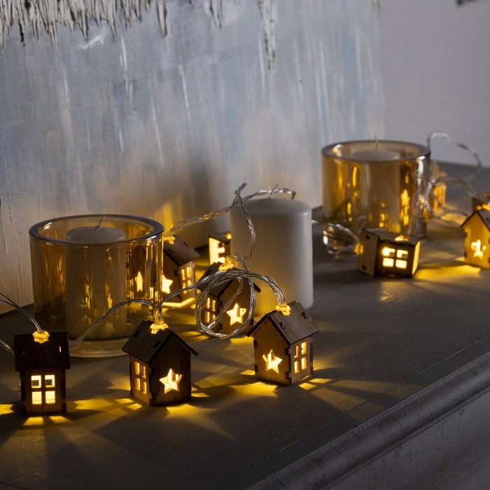 

Световая гирлянда новогодняя Luazon lighting 9893184 2,5м белый теплый